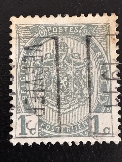 Belgien 1893. Briefmarke/Stamp1c.  2 Plattenfehler/Abart/Erreur/ Errors
