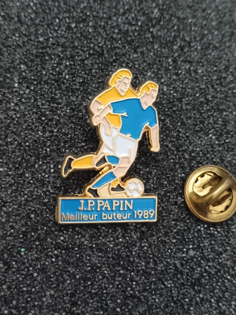 Pin's lapel pins pin OM Marseille JP Jean Pierre Papin Champion de