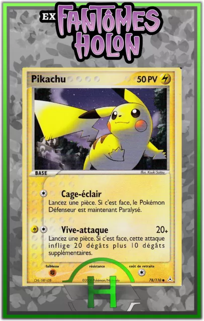 Pikachu - EX:Ghosts Holon - 78/110 - French Pokemon Card