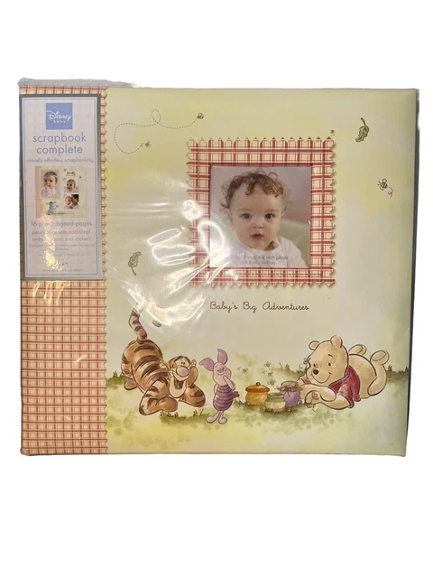 Disney Winnie the Pooh Baby’s Big Adventure Memory Scrapbook Complete NEW