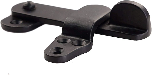 Black Cast Iron Gate Latch Wooden lock hasp Barn , Gates, Farmhouse Set Of 2 2