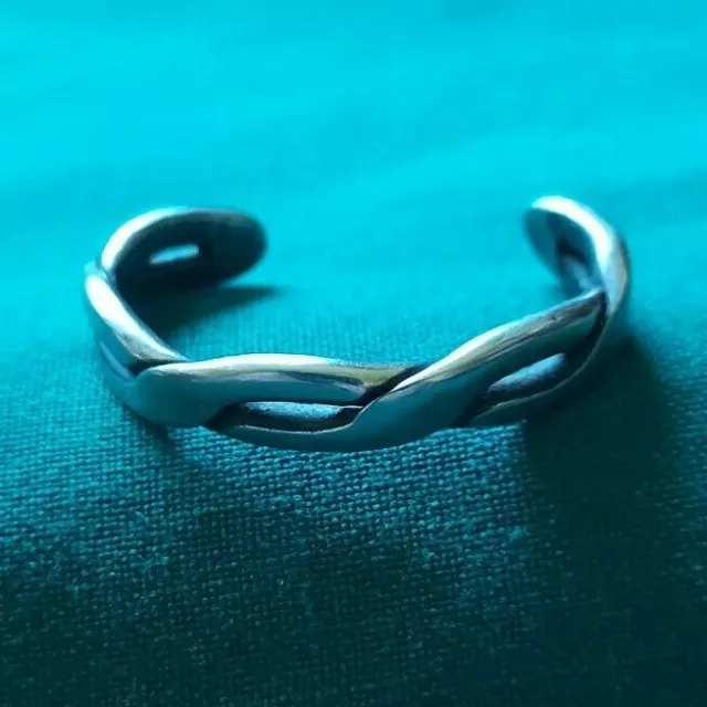 Silver Braid Twist Bracelet Infant Baby Toddler