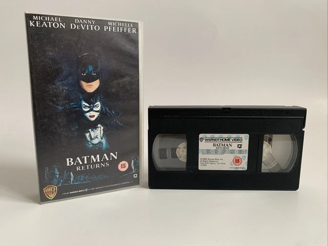 Batman Returns Vhs Tape Michael Keaton Danny Devito Pal £280 