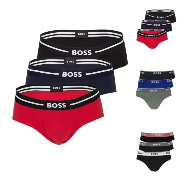 HUGO BOSS Herren Slips Unterwäsche Brief Power Sportslips Minislip 3er Pack