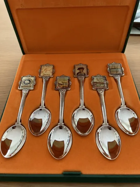 1988 Bicentennial First Fleet Silver Plated Tea Spoon Set