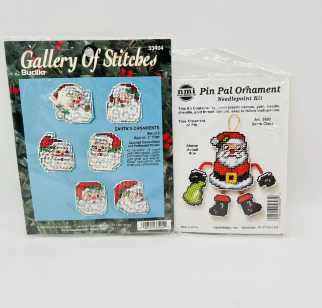 Galería de puntos Bucilla adornos de Navidad de Santa aguja pin mágico pal