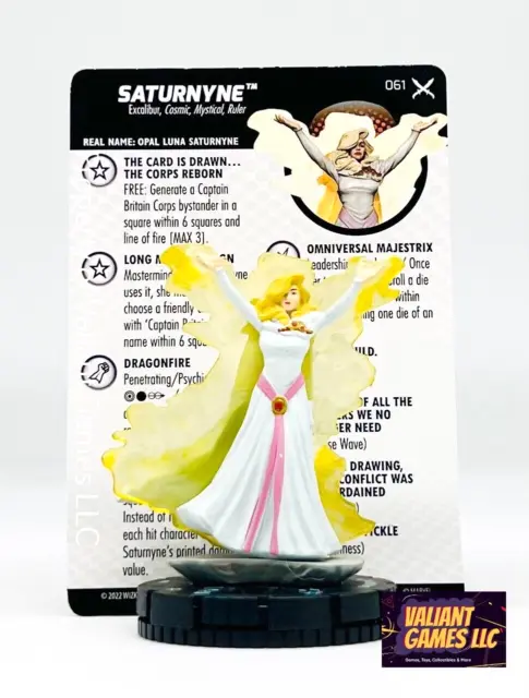 Marvel Heroclix Saturnyne #061 w/ Card X-Men X of Swords Set
