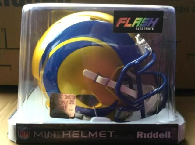 Nfl Los Angeles Rams Flash Riddell Mini Speed Helmet