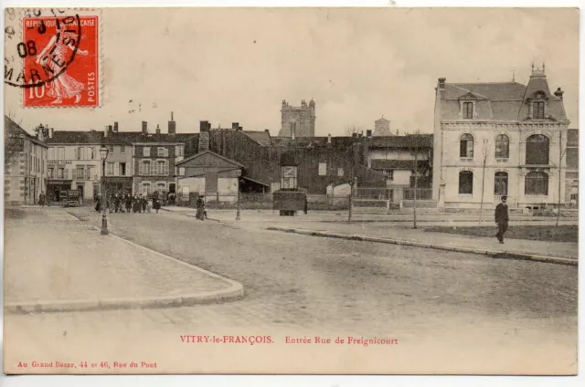VITRY LE FRANCOIS - Marne - CPA 51 - entrée rue de frignicourt