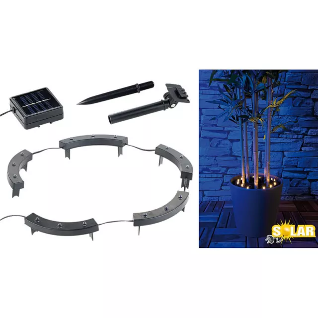 Solar Pflanzenbeleuchtung Pflanzenstrahler Solarleuchte Solarlampen Garten Deko