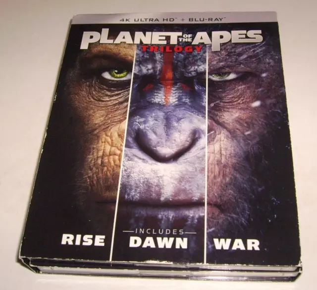 Planet of the Apes Trilogy [4K UHD + Blu-ray] Sleeve Missing