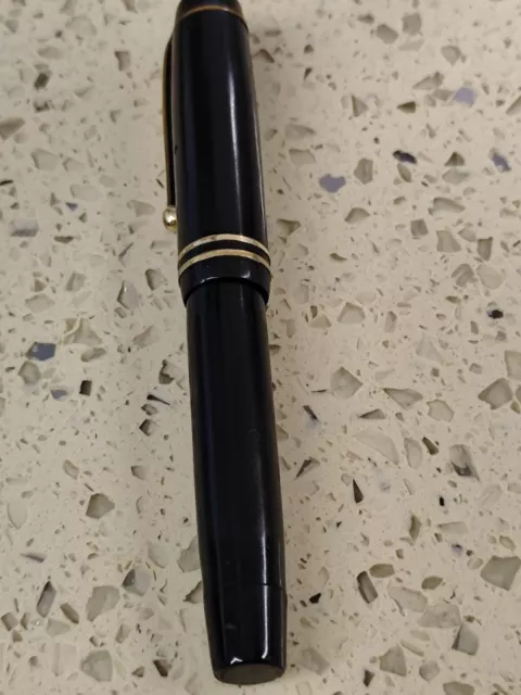 PARKER DUOFOLD SENIOR Streamline-Black  Gold 14K Nib  Small -1935 parts