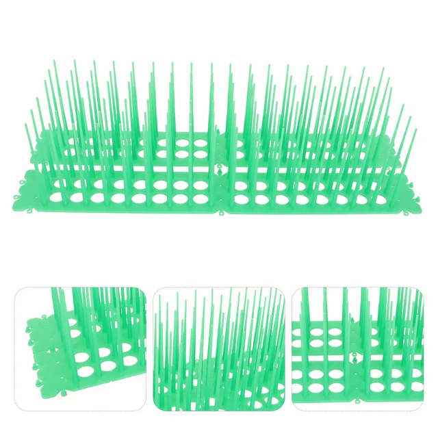 2 PZ Bird-Repellent Spike Plastic Cat Repellent Fence Spike Pigeon Prevenzione S