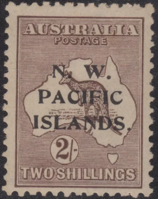 New Guinea 1919 NWPI 2/. brown kangaroo 3rd wmk, mh FAULT