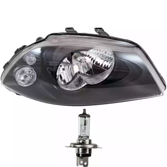 Faro Derecho para Seat Ibiza III 3 Tipo 6L Año Fab. 02-06 H4 Incl. Osram Lámpara