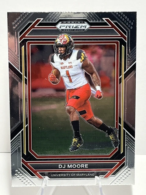 2023 Prizm Draft Picks Base #32 DJ Moore - Maryland Terrapins Chicago Bears