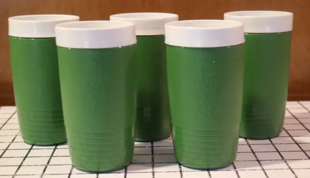 Vintage Sunfrost Therm-o-Ware Plastic Tumbler Cups Drinking Cups Lot of 5