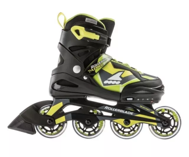 Thunder Boy R19 Inline Skates, Adjustable Roller Skates Blades Uk 11 - 1 Eu29/33