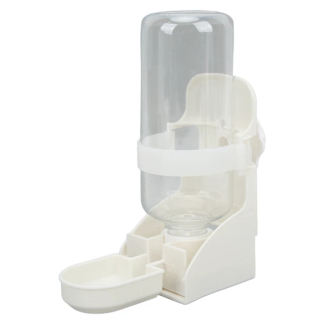 Dispensador de agua para jaula para mascotas pequeña 500 ml / 17 oz multifunción agua para animales pequeños ECM