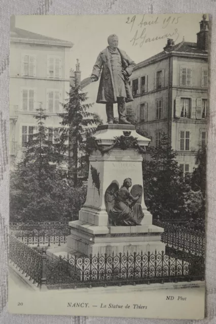 CPA "" NANCY - The Statue of Thiers