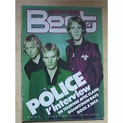 Police Best Magazine Apr 1980 Police Colour Cover French