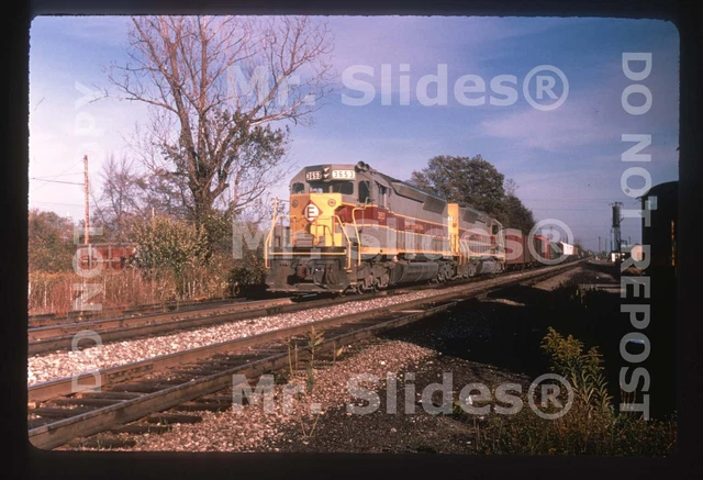 Duplicate Slide EL Erie Lackawanna SDP45 3653 & SDP45 Action