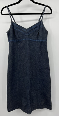 Gap Limited Edition Women's Blue Denim Fit & Flare Cami Sun Dress Size 4