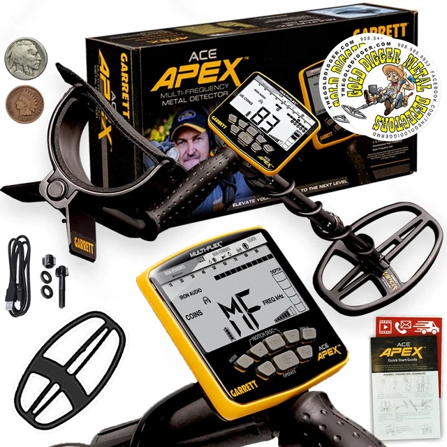 Garrett ACE APEX Multi-Frequency Metal Detector w/MULTI-FLEX NIB W/ PRO-POINTER Garrett ACE APEX Multi-Frequency Metal Detector w/MULTI-FLEX NIB W/ PRO-POINTER