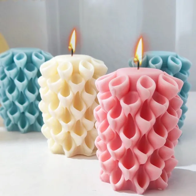 DIY Craft Soap Making 3D Art Wax Mold Silicone Mould Calla Lily Candle Molds