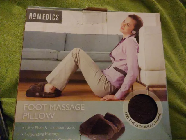 HOMEDICS Foot Massage Pillow Plush Portable Christmas Gift Relax Invigorating