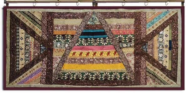 90" Christmas Gift Decor Beaded Tapestry Door Curtain Drape Valance Panel Gift
