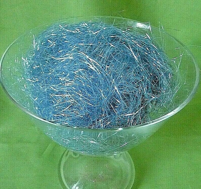 (290,--€/kg) 5 g Deko Glitzer-Gras HELLBLAU : Basteln, Verpacken, Deko