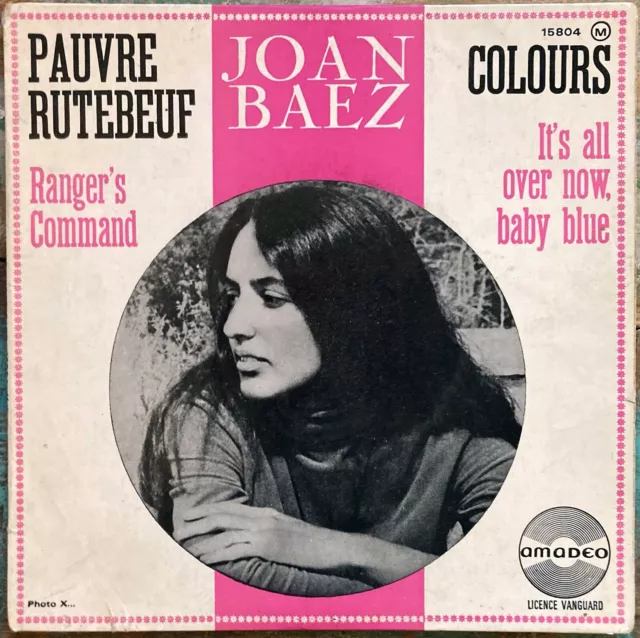 45t EP Joan Baez - Pauvre Rutebeuf