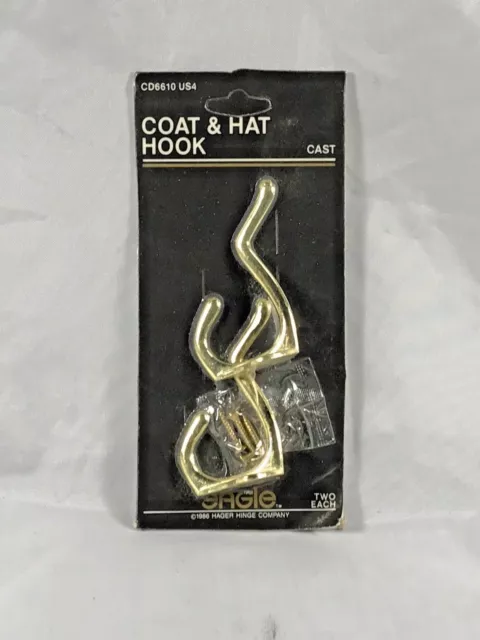 NEW Eagle Hager Hinge Company Vintage Coat & Hat Hooks