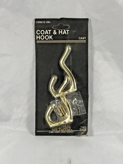 NEW Eagle Hager Hinge Company Vintage Coat & Hat Hooks