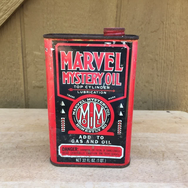 MARVEL MYSTERY OIL Lubricant for Gas 32oz Can 1/2 Full Screw Cap Quart
