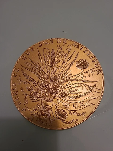CINQUIÈME RÉPUBLIQUE Médaille, Meilleurs voeux fme_577207 Médailles