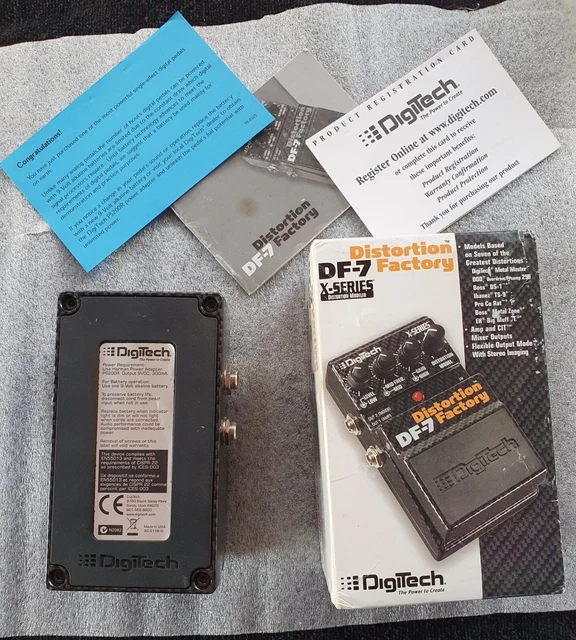 DIGITECH DF-7 DISTORTION Factory X Series Made in USA box, case candy ...