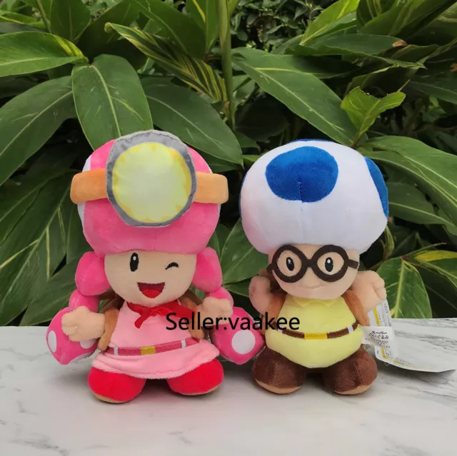Anime Figure Super Mario Bros Plush Elephant Mario Luigi Toadette Princess  Peach Stuffed Toys Peluche Doll Kids Birthday Gift