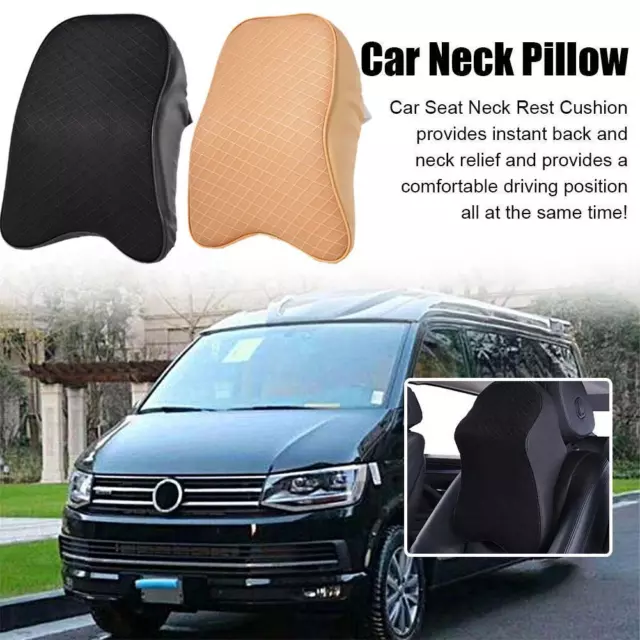 Car Seat Headrest Pad Memory Foam Pillow Head Neck Rest Cushion> Support R6N4