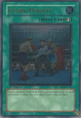 Guard Penalty [EOJ-EN045] Ultimate Rare Heavily Played 1st Edition - Yugioh sing