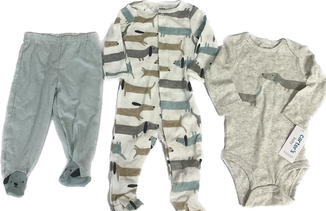 Carters Baby 3 Piece Set Infant Size 9 Months Multicolor