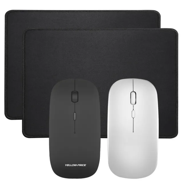 USB 3.1 Type-C Wireless Mouse Noiseless Dual Mode 2.4G USB Receiver w/Mouse Pad