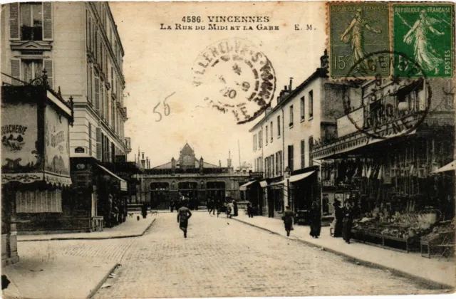 CPA AK VINENNES Rue du Midi et la Gare (869764)