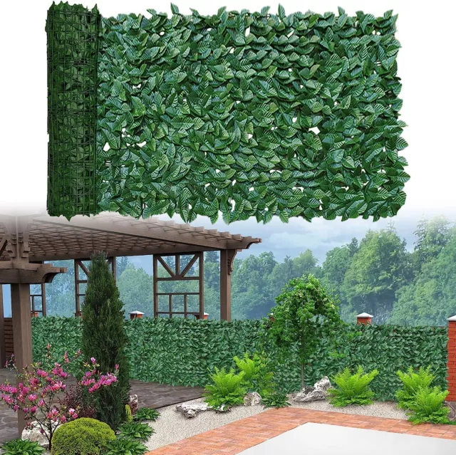 1x3M Sichtschutzhecke Windschutz Efeu Sichtschutz Balkonverkleidung Hecken Zaun