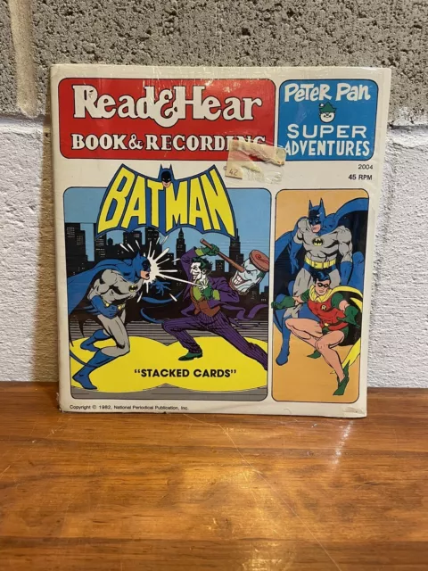 Peter Pan Super Adventures Read And Hear Book And Recording 1982 Batman