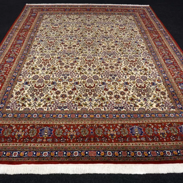 Orient Teppich Keschan 317 x 241 cm Keshan Beige Rot Kaschan Handgeknüpft Kashan