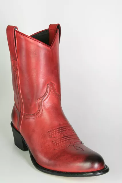 8481 Sendra Botas de Cowboy Corto Rojo