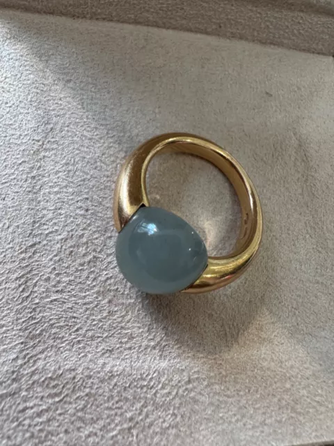 Anello Originale Pomellato Luna Pietra di Luna 750 Oro Rosa 53 3