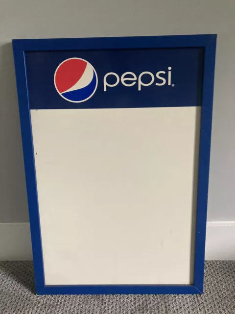 Pepsi Menu Board (Dry Erase) Sign / 26"L x 18"W